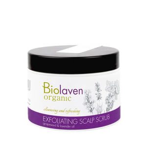 Biolaven Organic Exfoliating Scalp Scrub for Oily Hair and Dandruff