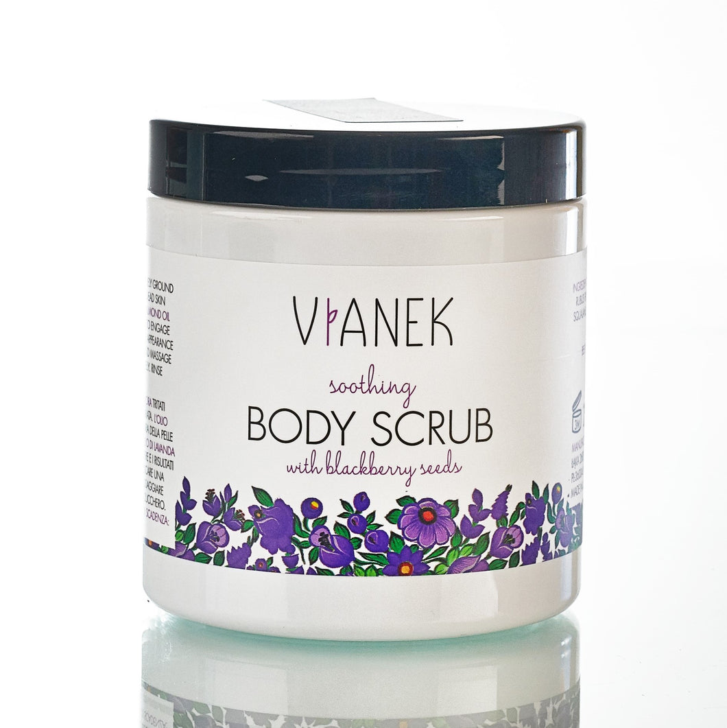 Soothing body scrub with blackberry seeds, Vianek